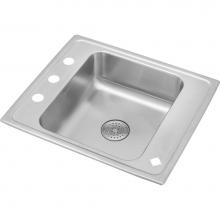 Elkay DRKR2220PD4 - Lustertone Classic Stainless Steel 22'' x 19-1/2'' x 7-1/2'', Single