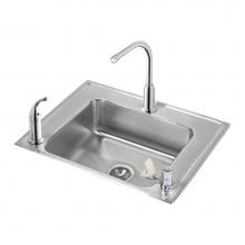 Elkay DRKAD282260RC - Lustertone Classic Stainless Steel 28'' x 22'' x 6'', Single Bowl Dr