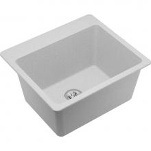 Elkay ELG252212PDWH0 - Quartz Classic 25'' x 22'' x 11-13/16'', Drop-in Laundry Sink with P
