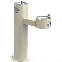 Elkay LK4420FRKBGE - Outdoor Fountain Bi-Level Pedestal Non-Filtered, Non-Refrigerated Freeze Resistant Beige