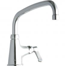 Elkay LK535AT10L2 - Single Hole with Single Control Faucet with 10'' Arc Tube Spout 2'' Lever Hand