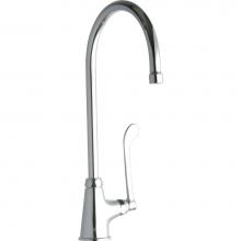 Elkay LK535GN08T6 - Single Hole with Single Control Faucet with 8'' Gooseneck Spout 6'' Wristblade