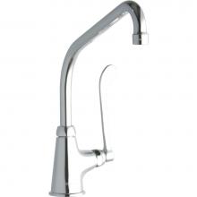 Elkay LK535HA10T6 - Single Hole with Single Control Faucet with 10'' High Arc Spout 6'' Wristblade