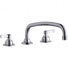 Elkay LK800AT14L2 - 8'' Centerset with Concealed Deck Faucet with 14'' Arc Tube Spout 2'&apos