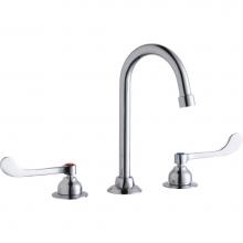 Elkay LK800GN05T6 - 8'' Centerset with Concealed Deck Faucet with 5'' Gooseneck Spout 6'&apos