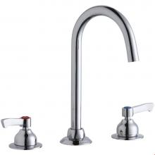 Elkay LK800LGN05L2 - 8'' Centerset with Concealed Deck Laminar Flow Faucet with 5'' Gooseneck Spout