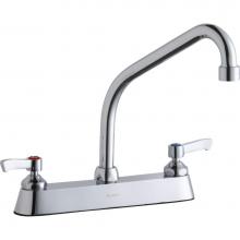 Elkay LK810HA08L2 - 8'' Centerset with Exposed Deck Faucet with 8'' High Arc Spout 2'' L