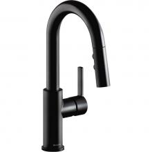 Elkay LKAV3032MB - Avado Single Hole Bar Faucet with Pull-down Spray and Lever Handle, Matte Black