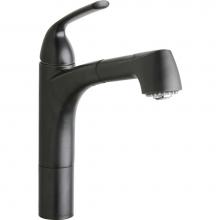 Elkay LKGT1041RB - Gourmet Single Hole Kitchen Faucet Pull-out Spray and Lever Handle with Hi and Mid-rise Base Optio