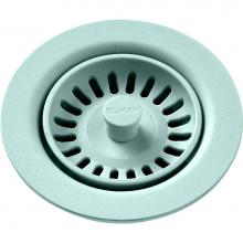 Elkay LKQS35MT - Polymer Drain Fitting with Removable Basket Strainer and Rubber Stopper Mint Crème