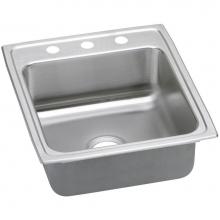 Elkay DLRQ2022101 - 18 Gauge Stainless Steel 19.5'' X 22'' X 10.15625'' Single Bowl Top