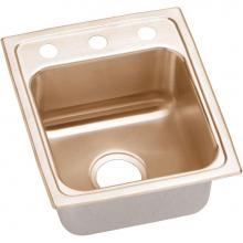 Elkay LRAD1316402-CU - CuVerro Antimicrobial Copper 13'' x 16'' x 4'', Single Bowl Drop-in