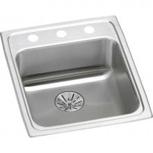 Elkay LRAD172065PD2 - Lustertone Classic Stainless Steel 17'' x 20'' x 6-1/2'', Single Bow