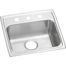 Elkay LRAD1919453 - Lustertone Classic Stainless Steel 19-1/2'' x 19'' x 4-1/2'', 3-Hole