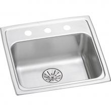 Elkay LRAD191965PD0 - Lustertone Classic Stainless Steel 19-1/2'' x 19'' x 6-1/2'', 0-Hole