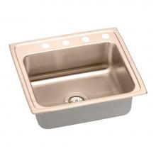 Elkay LRAD2219654-CU - CuVerro Antimicrobial Copper 22'' x 19-1/2'' x 6-1/2'', Single Bowl