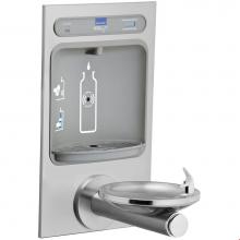 Elkay LZWS-EDFPBM114K - ezH2O Bottle Filling Station with Integral SwirlFlo Fountain, Filtered Non-Refrigerated Stainless