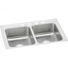 Elkay PSR33214 - Celebrity Stainless Steel 33'' x 21-1/4'' x 7-1/2'', Equal Double Bo