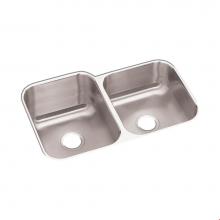 Elkay DCFU312010R - Dayton Stainless Steel 31-3/4'' x 20-1/2'' x 10'', 60/40 Double Bowl