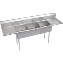 Elkay S3C24X24-2-24X - Dependabilt Stainless Steel 120'' x 29-13/16'' x 43-3/4'' 18 Gauge T