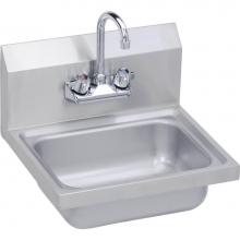 Elkay SEHS-17X - Stainless Steel 17'' x 15'' x 11'' 20 Gauge Hand Sink with Faucet