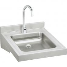 Elkay WCL1923OSDSACMC - Sturdibilt Stainless Steel 19'' x 23'' x 4'', Wall Hung Single Bowl