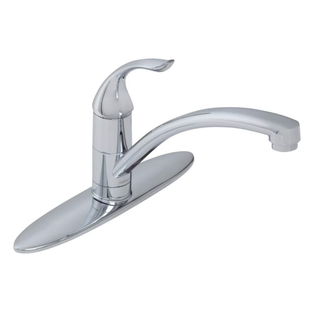 Viper 1H Kitchen Faucet w/out Spray &amp; w/ Deck Plate 1.5gpm Chrome