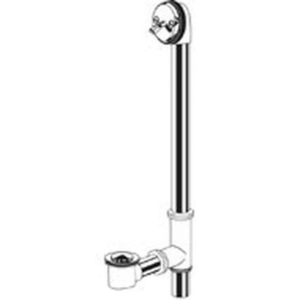 Gerber Classics Pop-up Drain for Roman Tub with Side Outlet Installation Chrome
