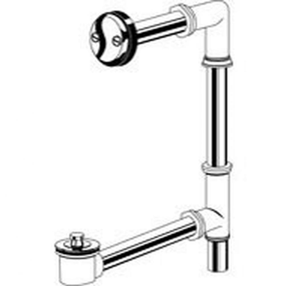 Gerber Classics Lift &amp; Turn Thru-Wall 20 Gauge Drain for Standard Tub with 6 Inch Tailpiece &a