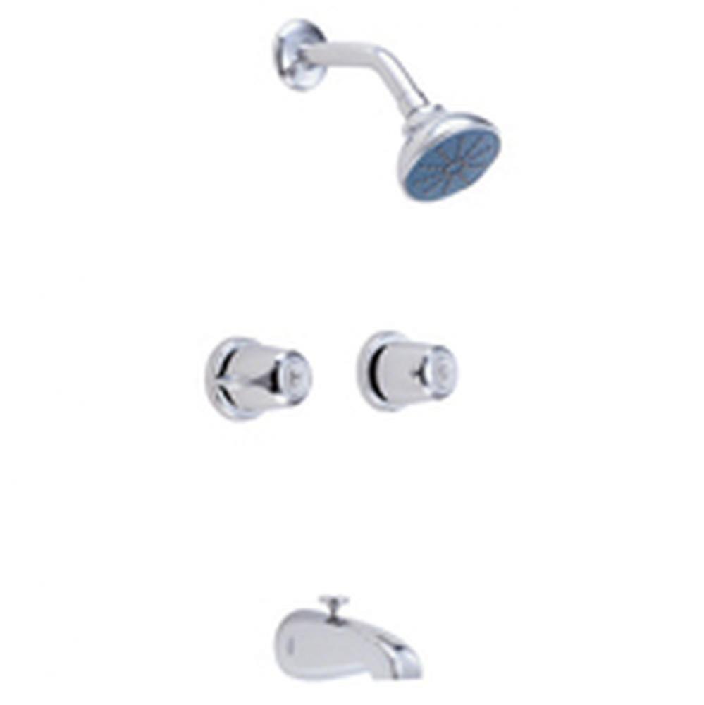 Gerber Classics 6 Inch Centers Two Handle Tub &amp; Shower Fitting 1.75gpm Chrome