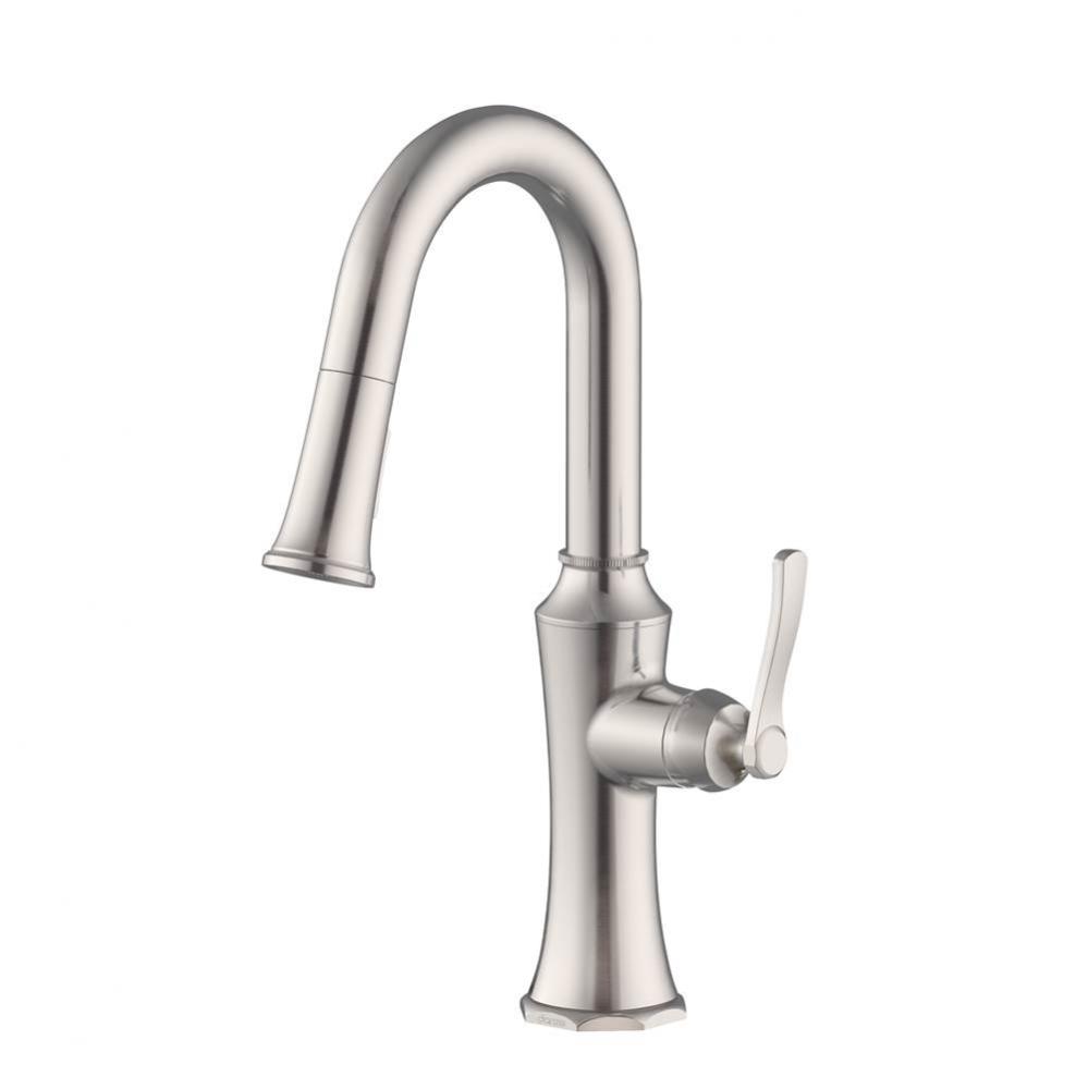Draper 1H Pull-Down Prep Faucet 1.75gpm Stainless Steel