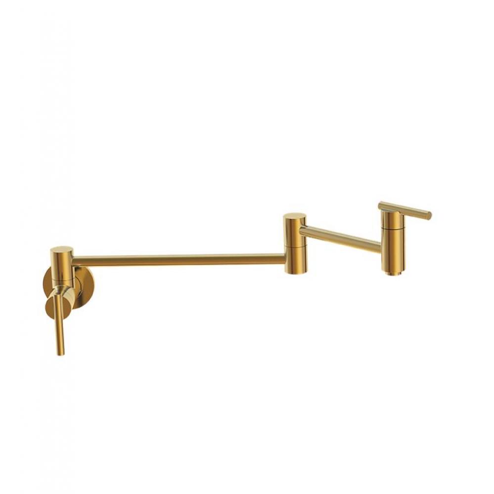Parma Wall Mount Pot Filler 2.2gpm Brushed Bronze