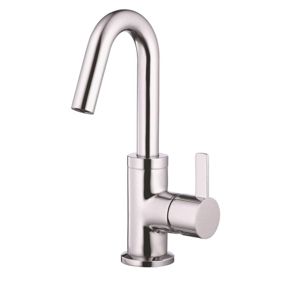 Amalfi 1H Lavatory Faucet Single Hole Mount w/ 50/50 Touch Down Drain &amp; Optional Deck Plate In