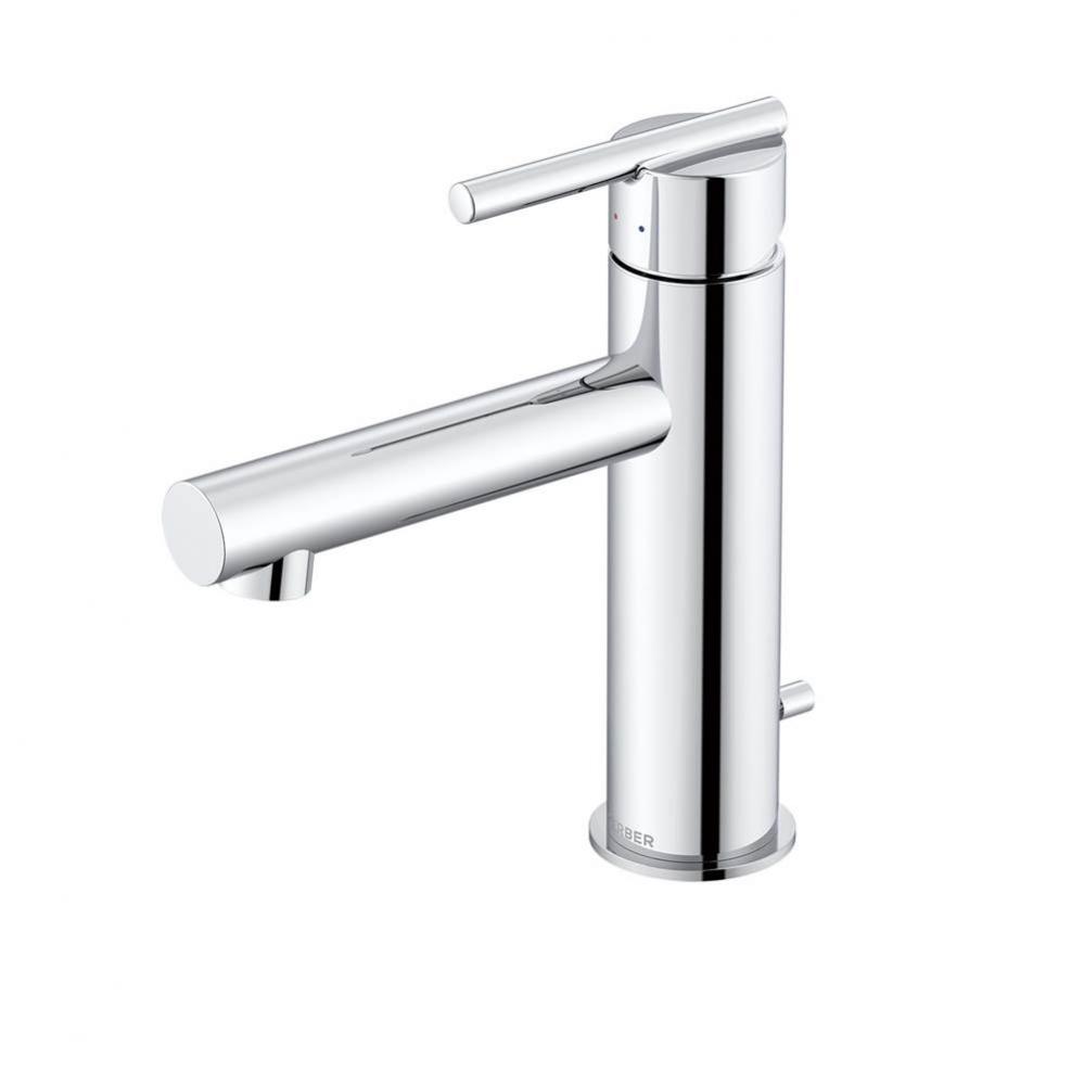 Parma 1H Lavatory Faucet Straight Spout w/ Metal Pop-Up Drain 1.2gpm Chrome