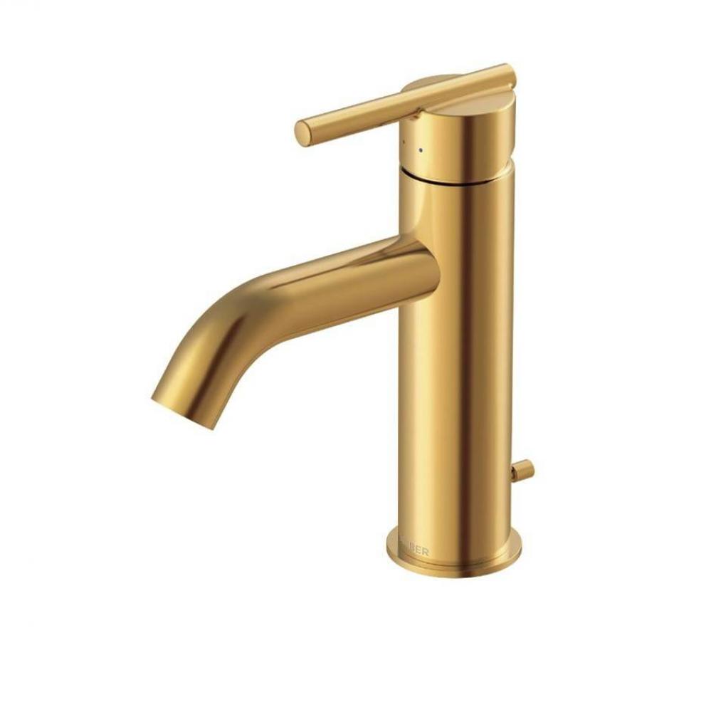 Parma 1H Lavatory Faucet w/ Metal Pop-Up Drain &amp; Optional Deck Plate Included 1.2gpm Brushed B