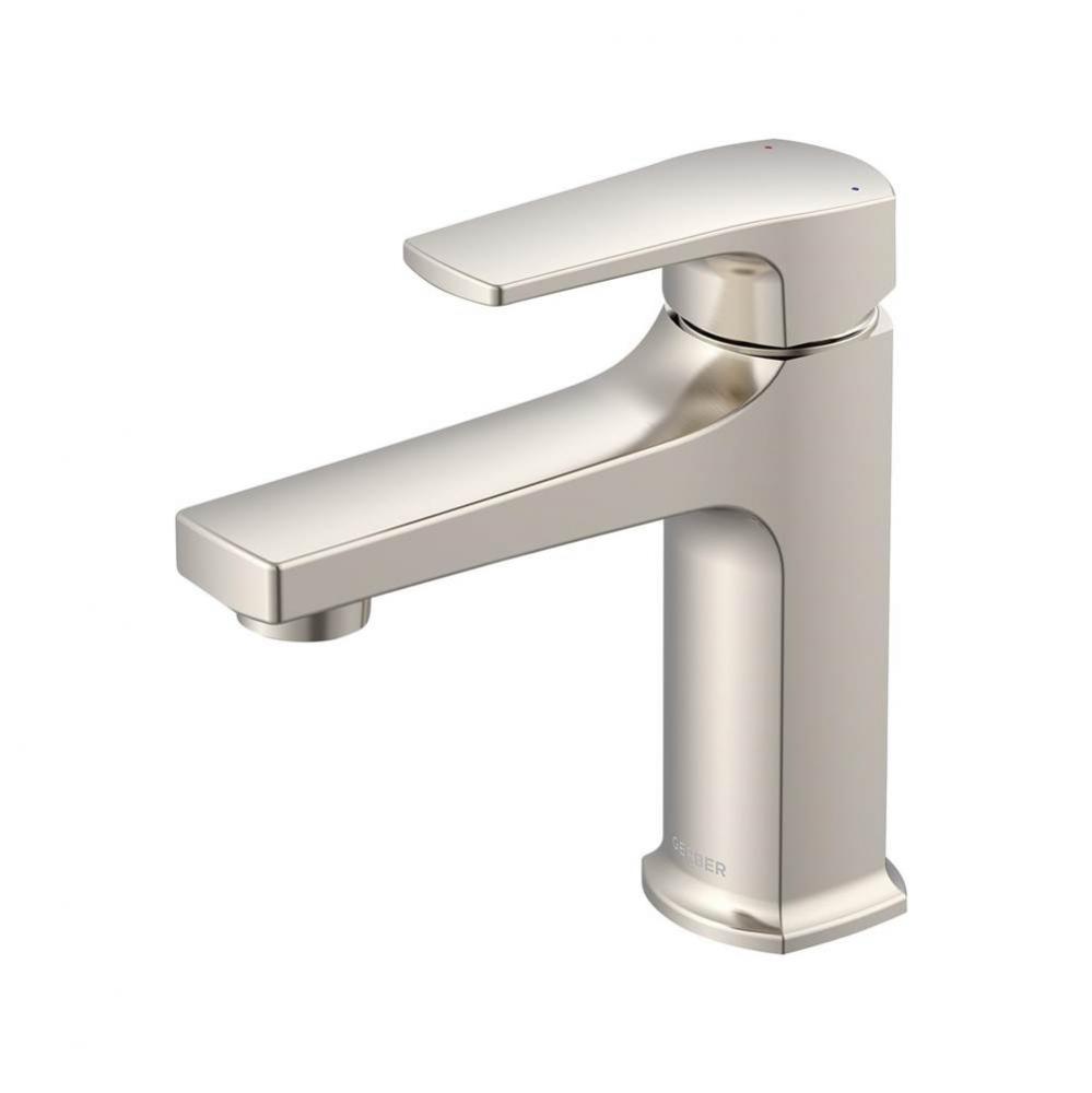 Tribune 1H Lavatory Faucet Single Hole Mount w/ Metal Touch Down Drain 1.2gpm Brushed Nickel