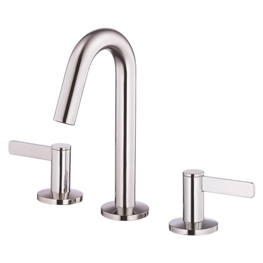 Amalfi Trim Line 2H Widespread Lavatory Faucet w/ Metal Touch Down Drain 1.2gpm Chrome