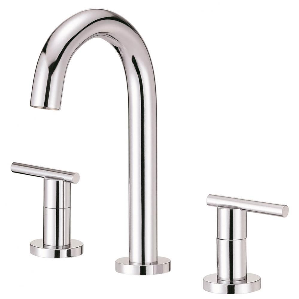 Parma Trim Line 2H Widespread Lavatory Faucet w/ Metal Touch Down Drain 1.2gpm Chrome