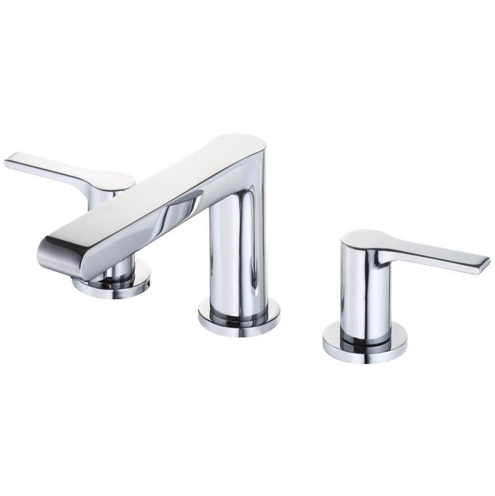 South Shore 2H Widespread Lavatory Faucet with Metal Touch Down Drain 1.2gpm Chrome