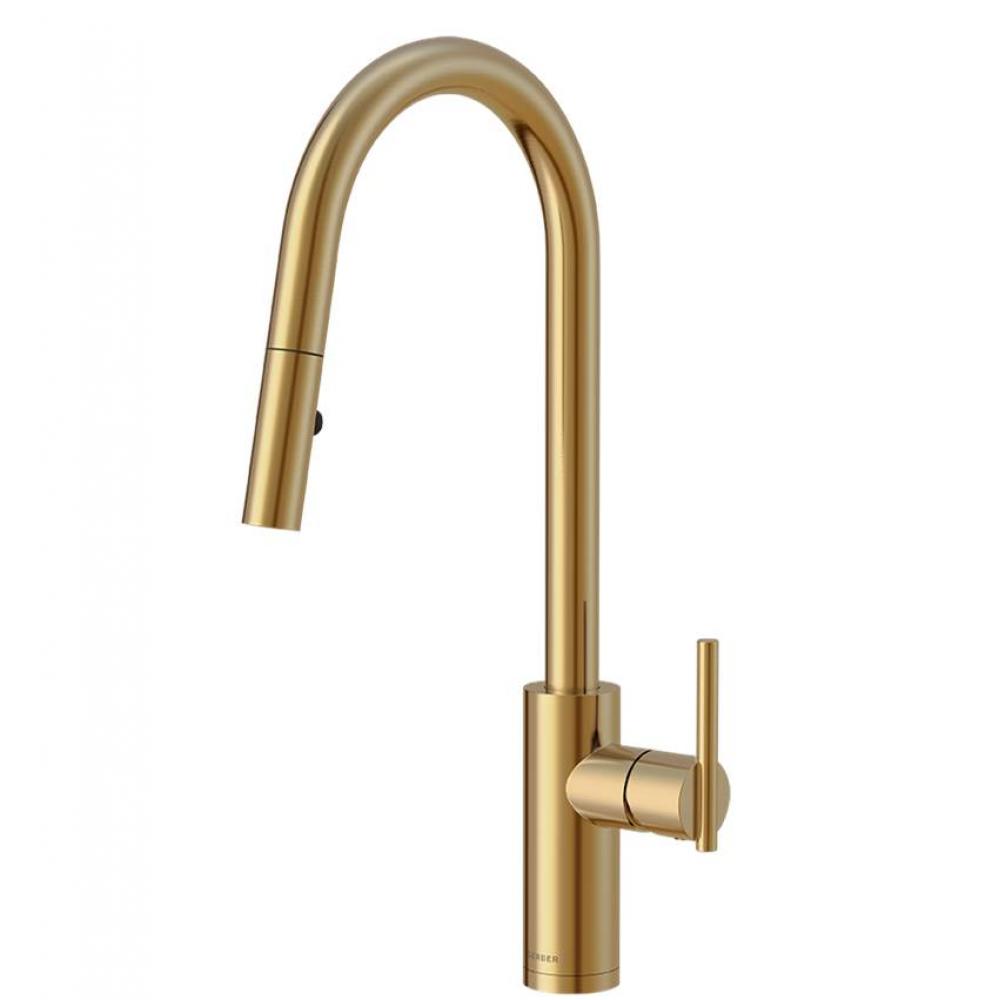 Parma Cafe Pull-Down Kitchen Faucet w/ SnapBack Retraction 1.75gpm Brushed Bronze