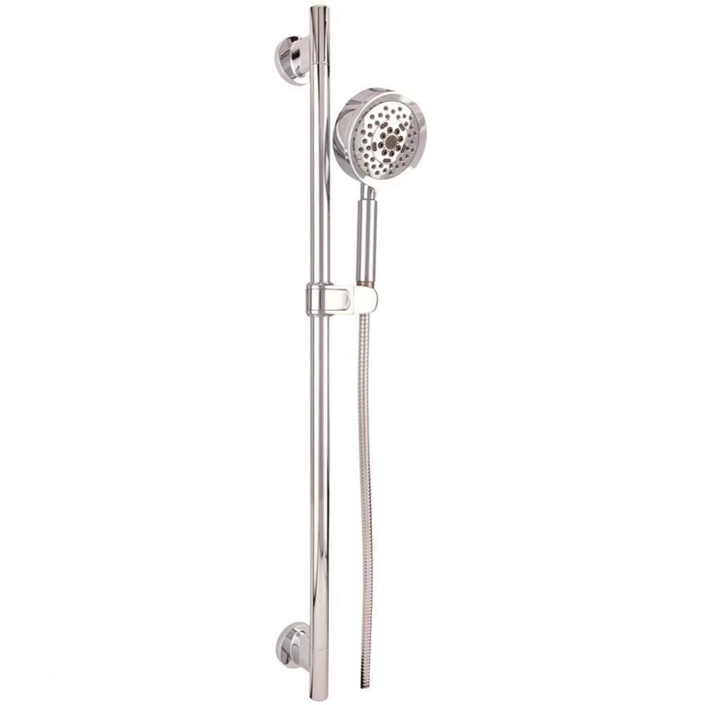 Versa 30&apos;&apos; Slide Bar Assembly w/ Parma 5 Function Handshower 1.75gpm Chrome