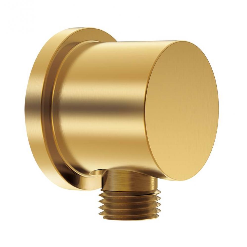 Round Supply Elbow Brushed Bronze