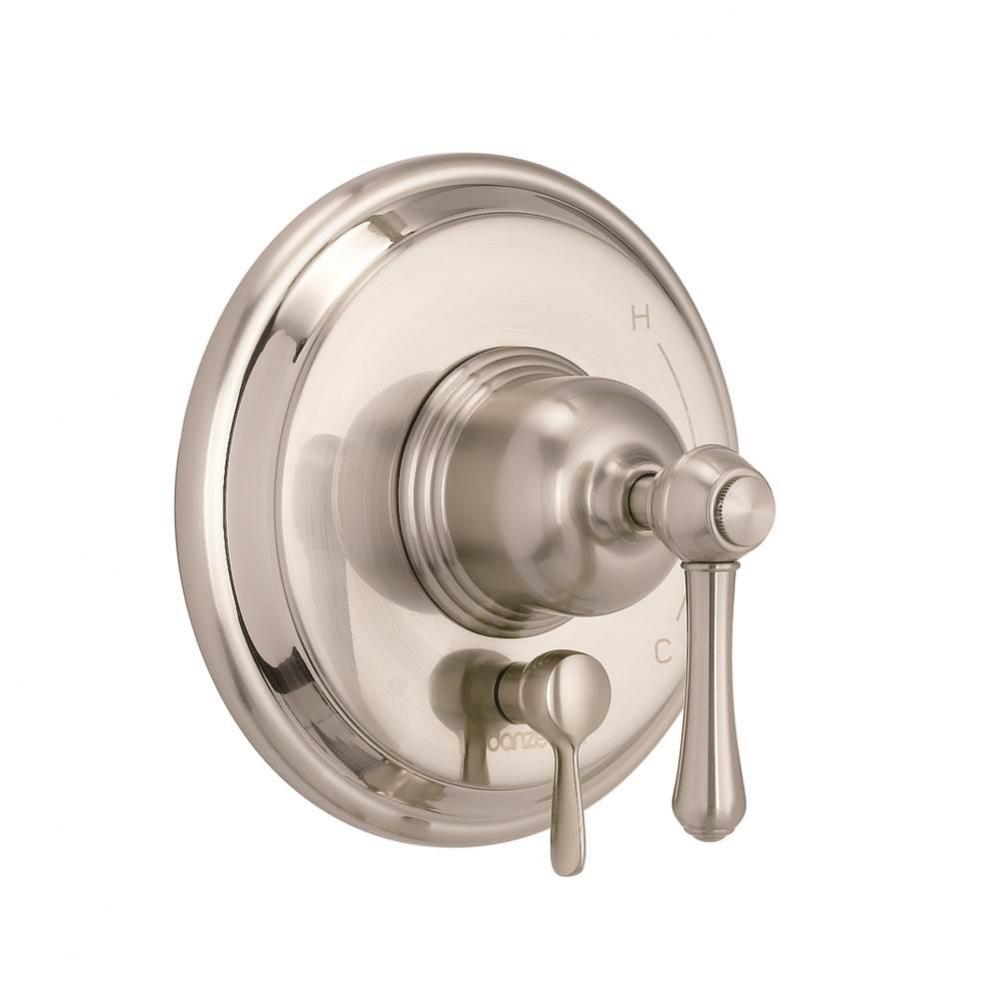 Opulence 1H Pressure Balance Trim Kit &amp; Treysta Cartridge for Valve Only w/ Diverter on Valve