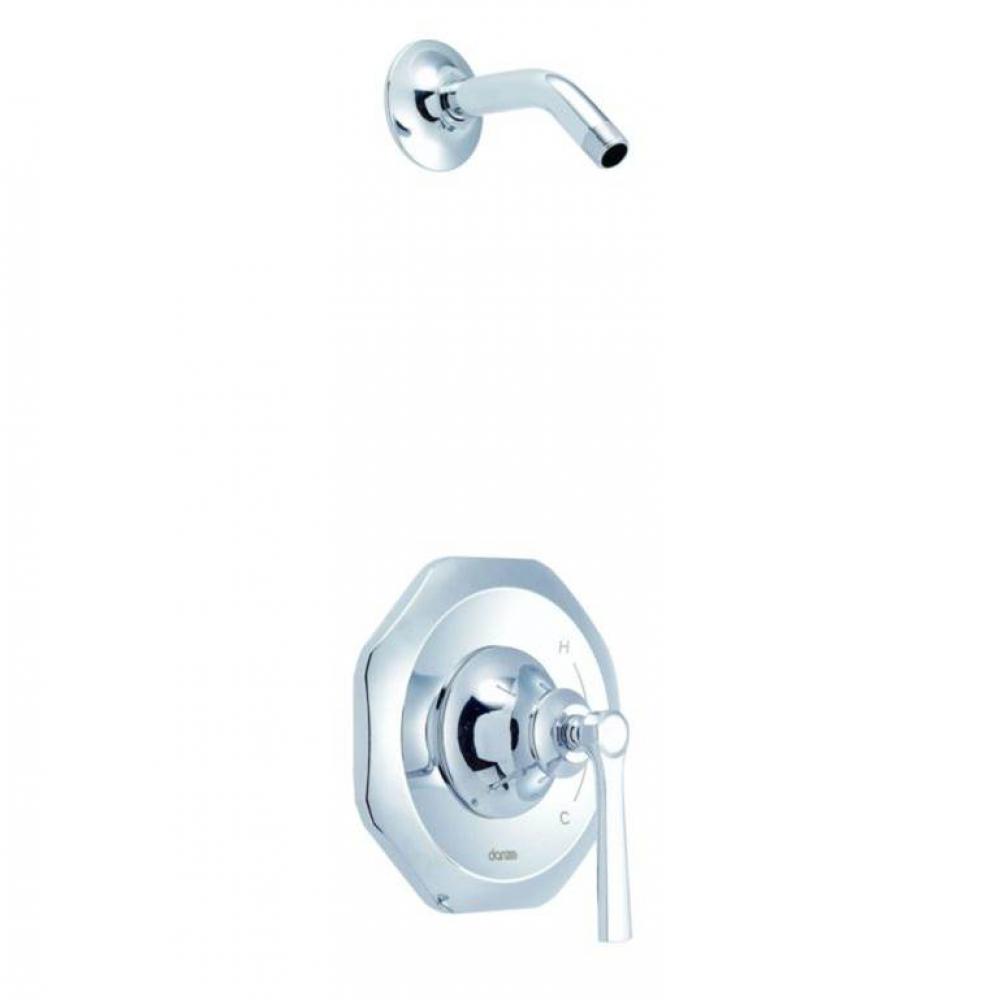 Draper 1H Shower Only Trim Kit &amp; Treysta Cartridge Less Showerhead Chrome