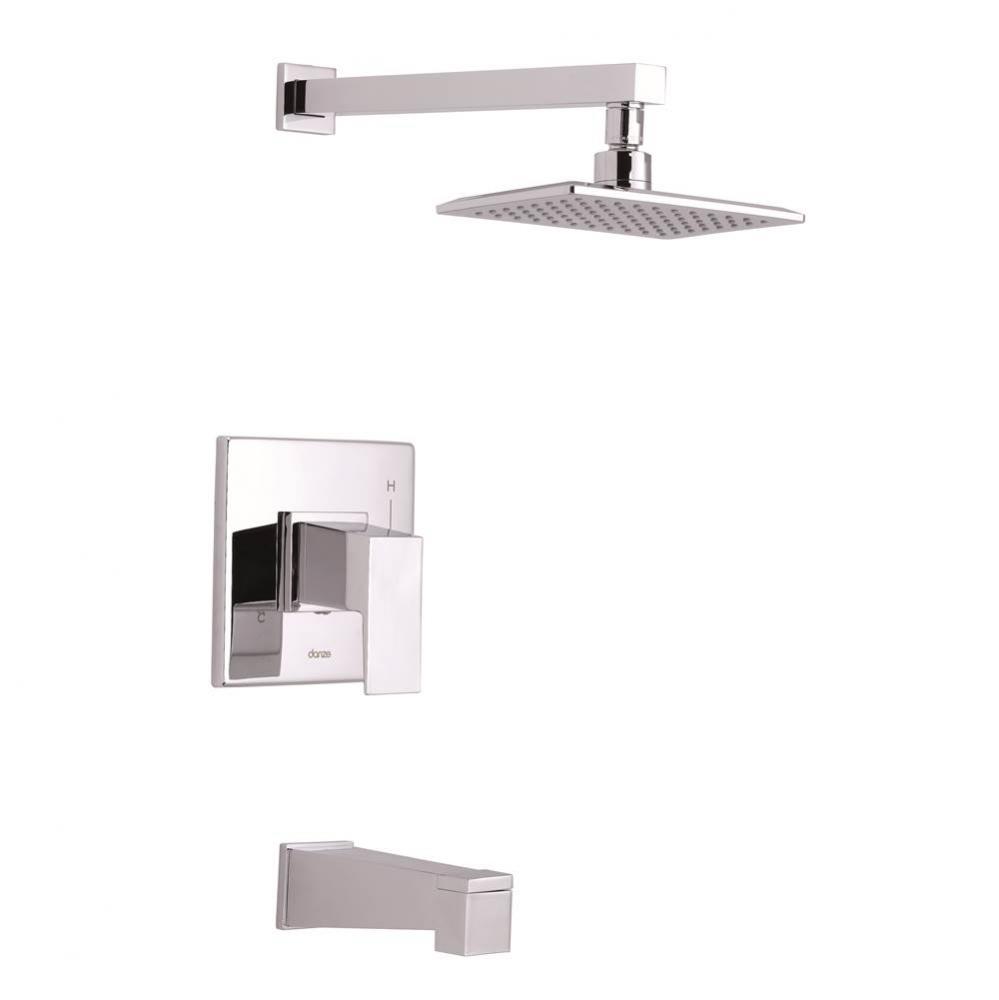 Mid-Town 1H Tub And Shower Trim Kit W/ Diverter On Spout And Treysta Cartridge 1.75Gpm Chrome