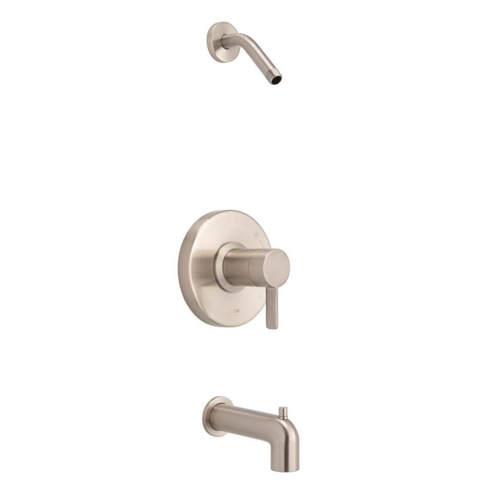 Amalfi 1H Tub &amp; Shower Trim Kit &amp; Treysta Cartridge w/ Diverter on Spout Less Showerhead B