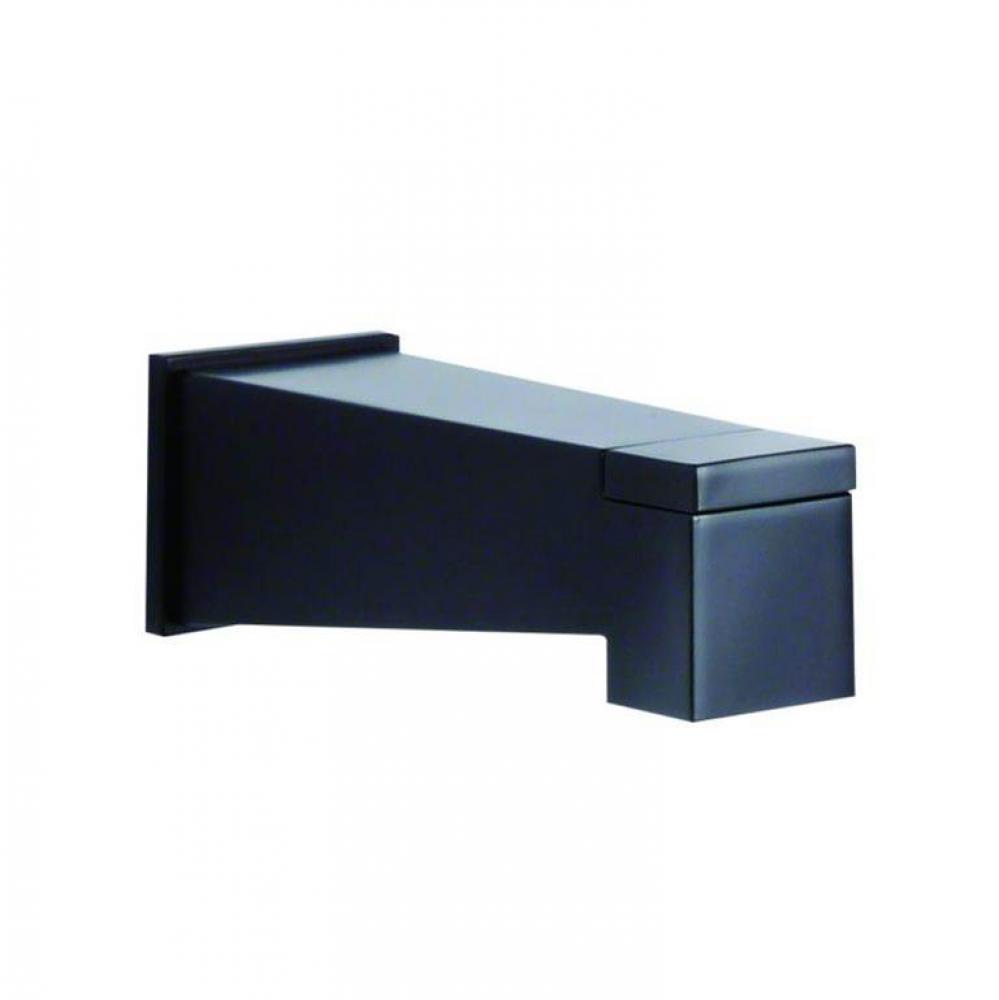 Mid-Town Wall Mount Tub Spout with Diverter Satin Black