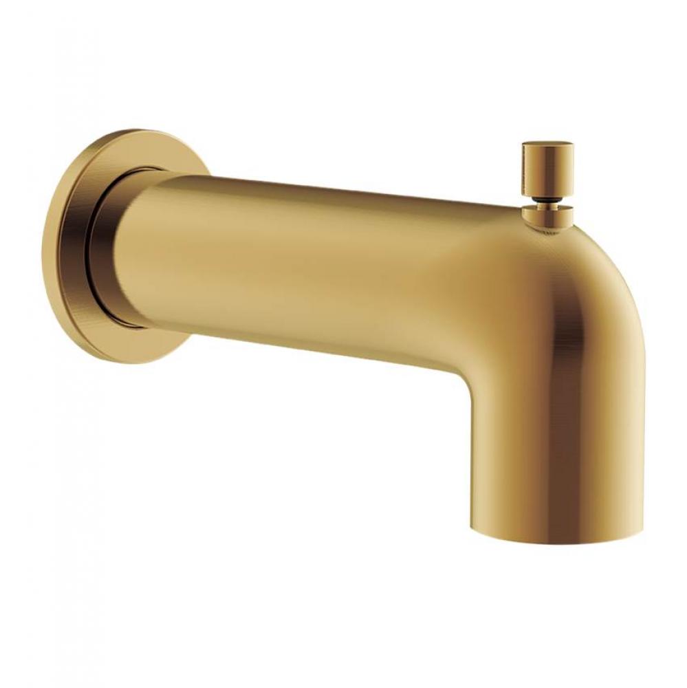 Parma Wall Mount Tub Spout with Diverter Brushed Bronze