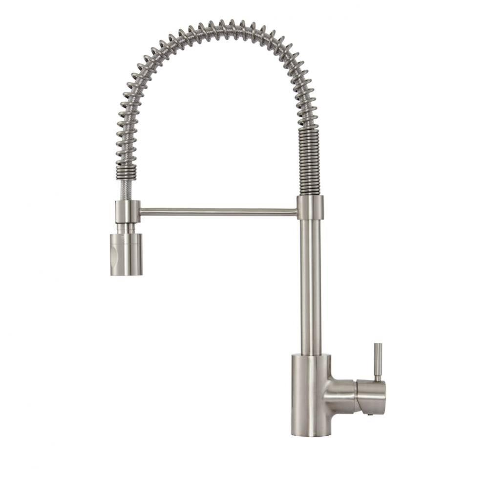The Foodie Pre-Rinse 1H Pull-Down Kitchen Faucet 1.75gpm Stainless Steel