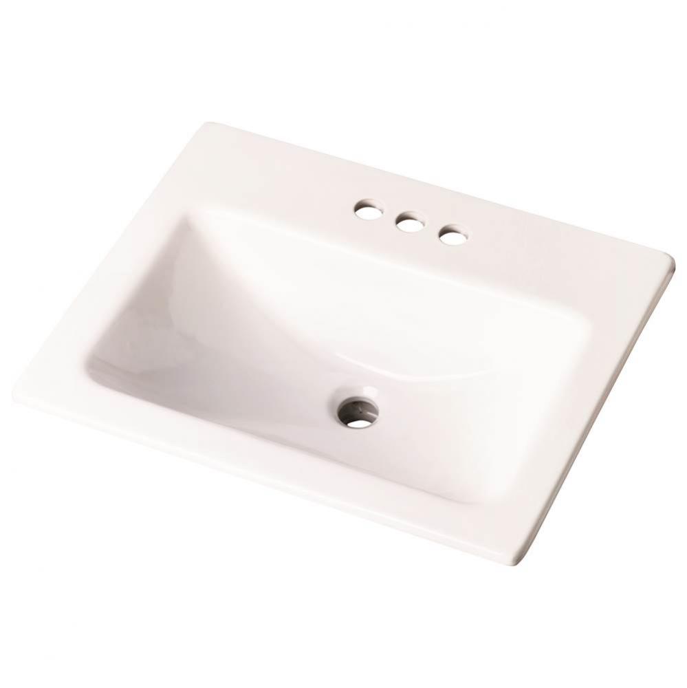 Wicker Park Countertop Lavatory 20-7/8&apos;&apos;x17-3/4&apos;&apos; Rectangle with U-Shaped Basi